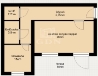 Balatonfüred 公寓房（砖头） 14